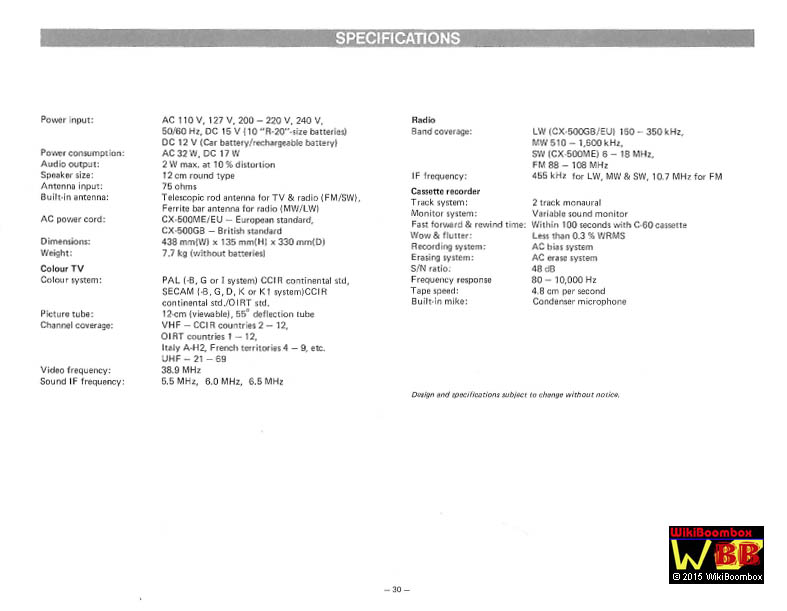 Jvc Cx 500 The Boombox Wiki