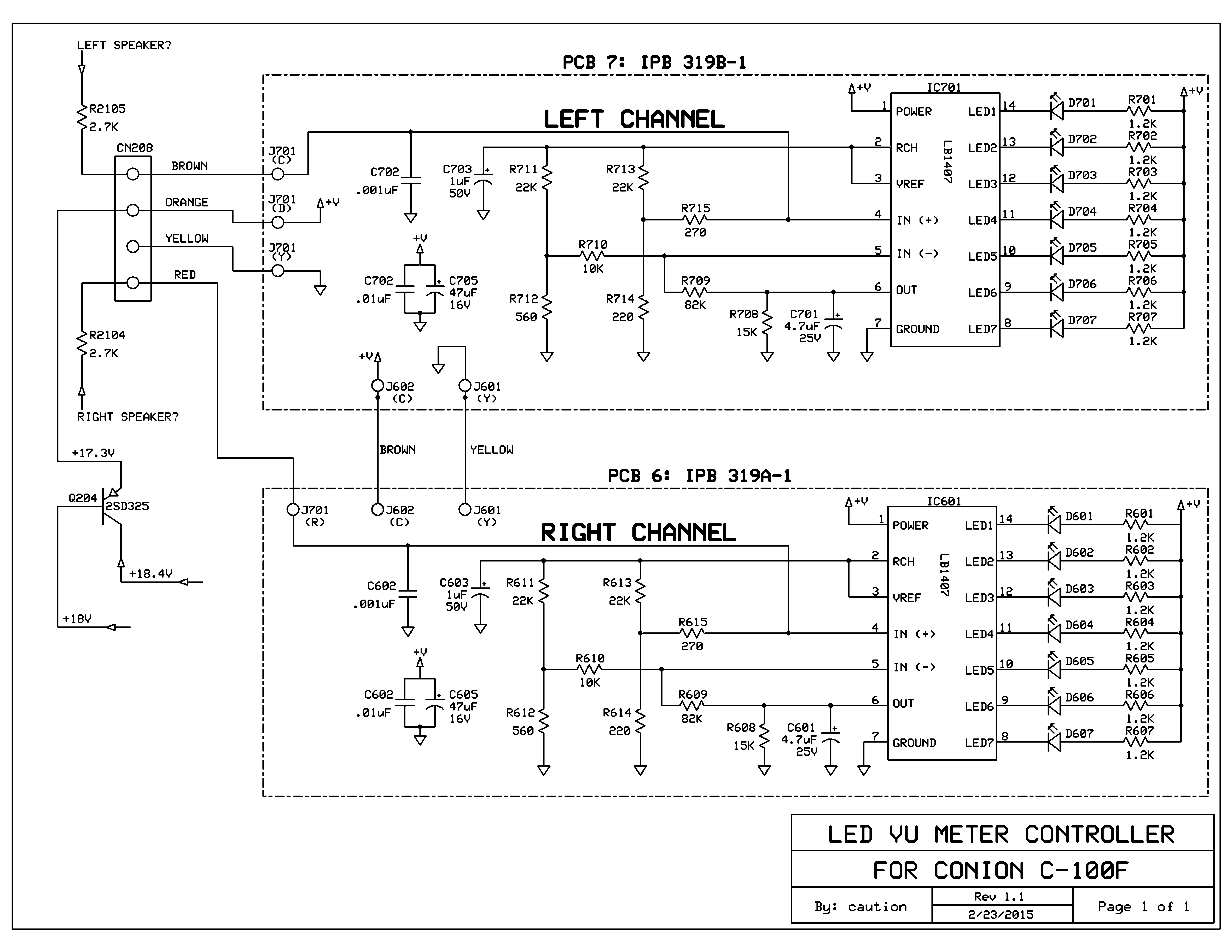 LED meter diagram